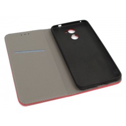 Etui Smart Magnet na telefon Huawei Y7 TRT-LX1 PRIME czerwony