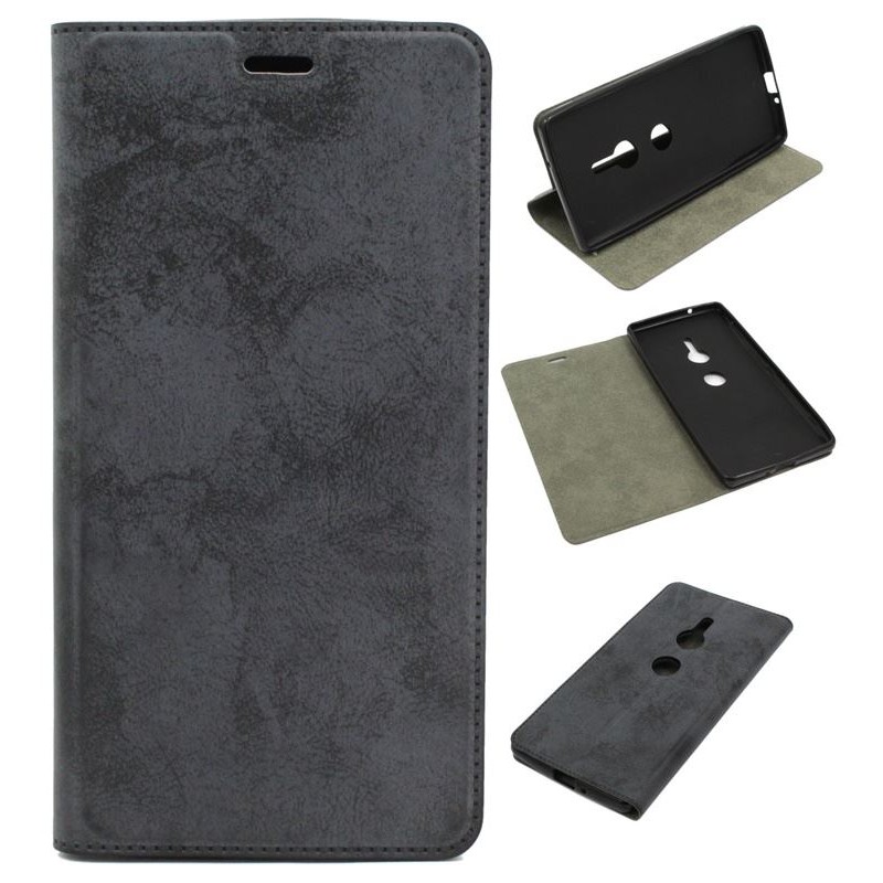 Etui Smart Magnet na telefon Sony Xperia XZ2 H8296 czarne 2