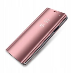 Etui Flip Clear VIEW na telefon Xiaomi Redmi 9A 9AT 9i różowe