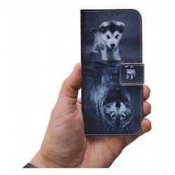 Etui Smart Crazy na telefon motorola moto e13 pies i wilk