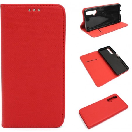 Etui Smart Magnet na telefon Realme X50 5G RMX2051 czerwone