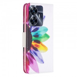 Etui Fancy Diary na telefon Realme C55 RMX3710 kwiat