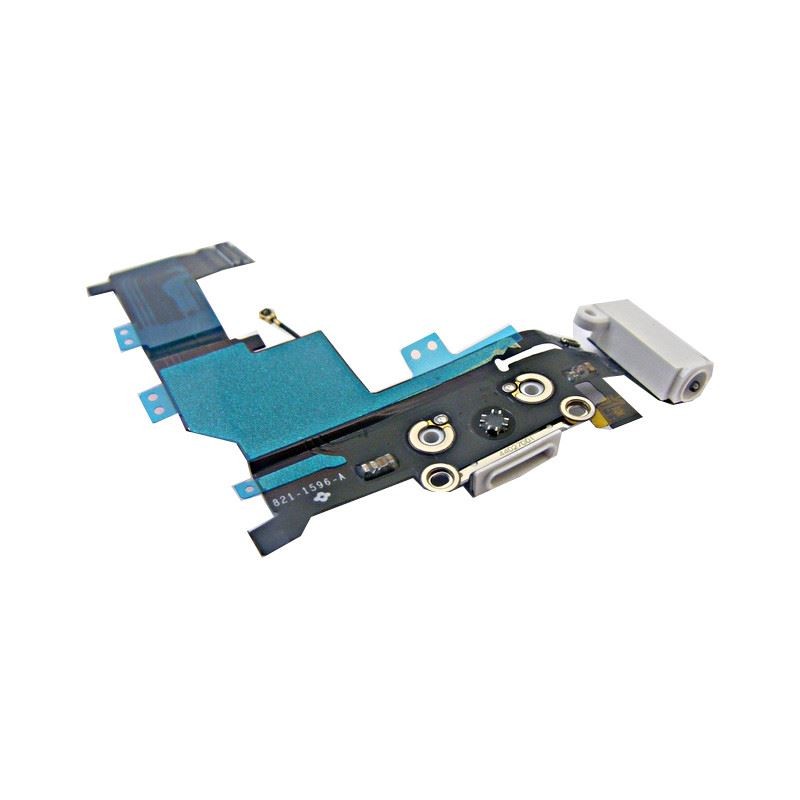 Taśma Flex do telefonu Apple iPhone 5S A1453 gniazdo ładowania + HF + mikrofon biały