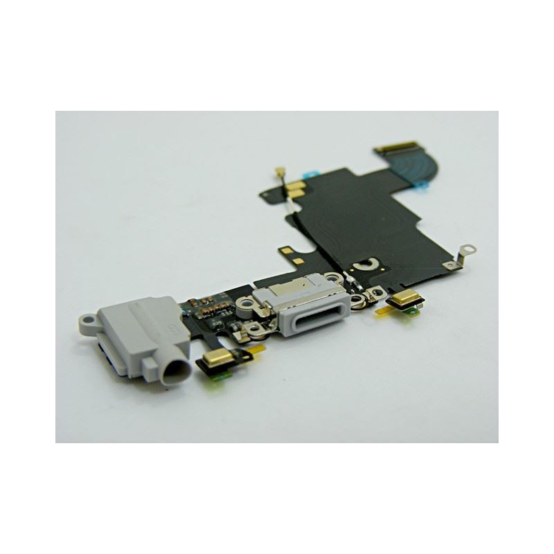Taśma Flex do telefonu Apple iPhone 6S A1633 gniazdo ładowania + HF + mikrofon szary