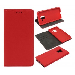 Etui Smart Magnet na telefon Samsung Galaxy A5 2018 A530 / A8 2018 czerwone HQ