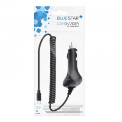 Ładowarka samochodowa Micro USB do telefonu HTC LG Nokia S/E Sony Ericsson motorola Samsung 2A BLUE STAR