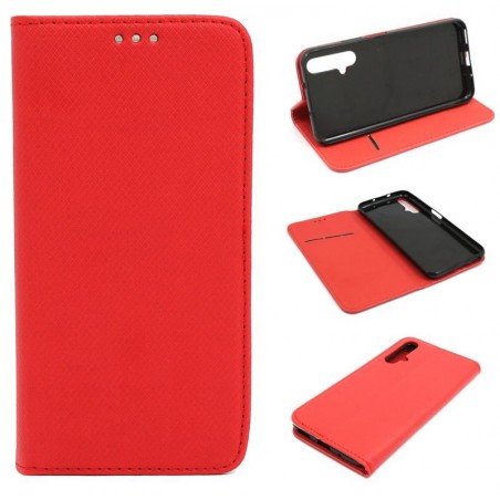 Etui Smart Magnet na telefon Honor 20 YAL-L21 / Huawei Nova 5T czerwone