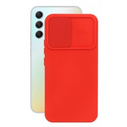 Etui SILICONE LENS na telefon Samsung Galaxy A34 5G A346 czerwone