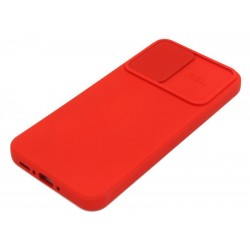 Etui SILICONE LENS na telefon Samsung Galaxy A34 5G A346 czerwone