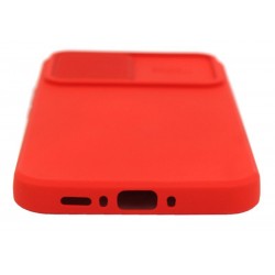 Etui SILICONE LENS na telefon Samsung Galaxy A34 5G A346 czerwone