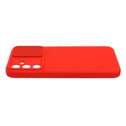 Etui SILICONE LENS na telefon Samsung Galaxy A34 5G A346 czerwone