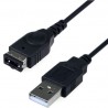 Kabel USB do konsoli Nintendo DS Lite NDSL czarny przewód do ładowania