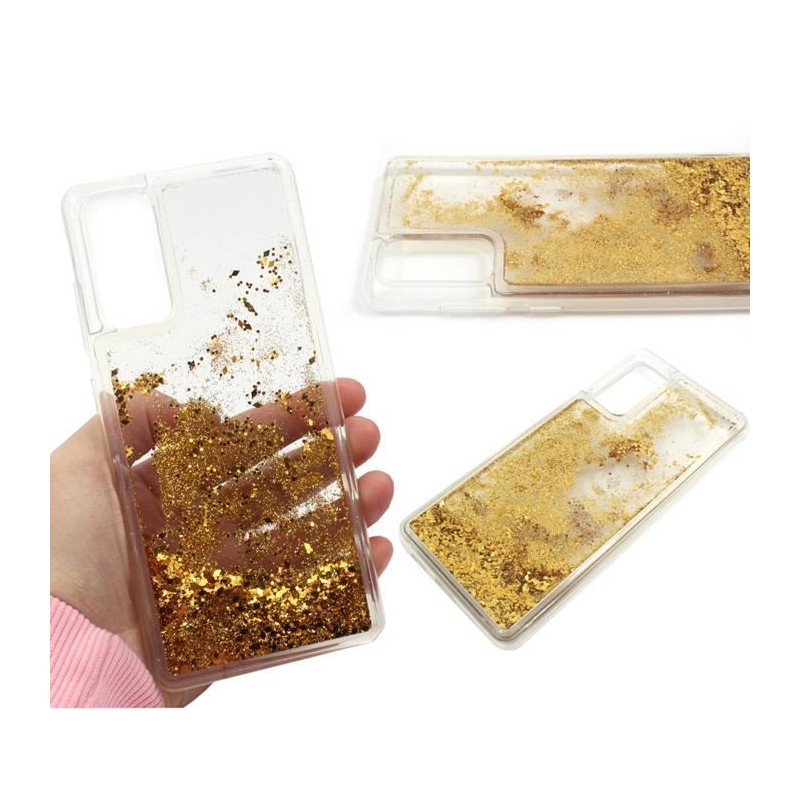 Etui Liquid / Water Case na telefon Samsung Galaxy S20 FE 5G G780 złote