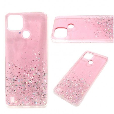 Etui Jelly Case SHINING HQ na telefon Realme C21 RC21 RMX3201 różowe