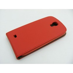 Etui pionowe z klapką SLIM FLEX na telefon Samsung Galaxy S4 i9500 czerwone