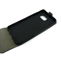 Etui pionowe z klapką SLIM FLEX na telefon Samsung Galaxy S6 Edge+ G928 czarne