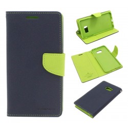 Etui Fancy Diary MERCURY na telefon Samsung Galaxy S6 EDGE Plus G928 granatowe
