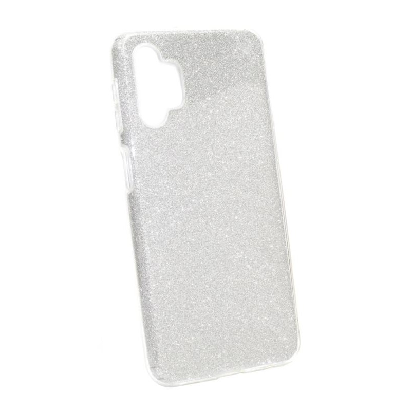 Etui Jelly Case SHINING HQ na telefon Samsung Galaxy A32 5G A326 srebrne