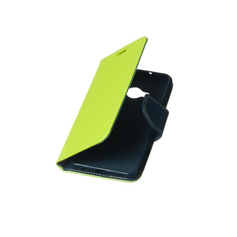 Etui Fancy Diary na telefon HTC U Play limonkowe