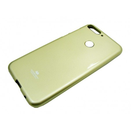 Etui Futerał Mercury JELLY na telefon Huawei Y7 Prime 2018 złoty