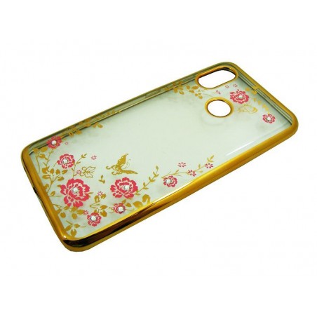 Etui Bumper Glossy Diamond na telefon Xiaomi Mi 8 złote