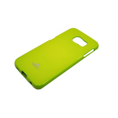 Etui Futerał Mercury JELLY na telefon Samsung Galaxy S6 Edge G925 limonkowe