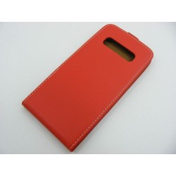 Etui pionowe z klapką SLIM FLEX na telefon Samsung Galaxy S10 Plus G975 czerwone HQ