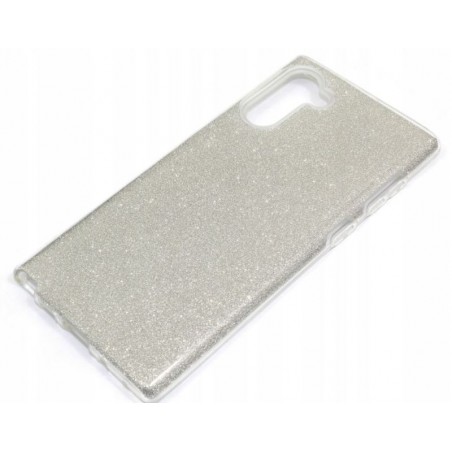 Etui Jelly Case SHINING HQ na telefon Samsung Galaxy Note 10 N970 srebrne
