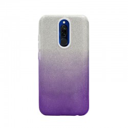 Etui Jelly Case SHINING HQ na telefon Xiaomi Redmi 8 srebrno-fioletowe