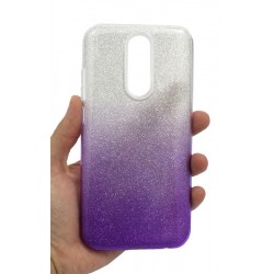 Etui Jelly Case SHINING HQ na telefon Xiaomi Redmi 8 srebrno-fioletowe