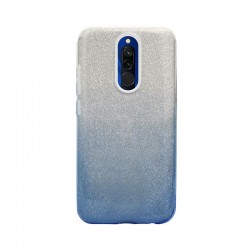 Etui Jelly Case SHINING HQ na telefon Xiaomi Redmi 8 srebrno-niebieskie