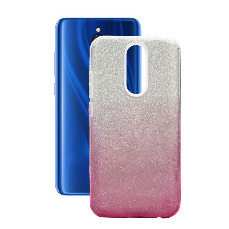 Etui Jelly Case SHINING HQ na telefon Xiaomi Redmi 8 srebrno-różowe