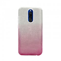 Etui Jelly Case SHINING HQ na telefon Xiaomi Redmi 8 srebrno-różowe