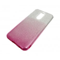 Etui Jelly Case SHINING HQ na telefon Xiaomi Redmi 8 srebrno-różowe