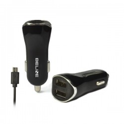 Ładowarka samochodowa Beline 2 x USB 3,1A + kabel micro USB 100 cm