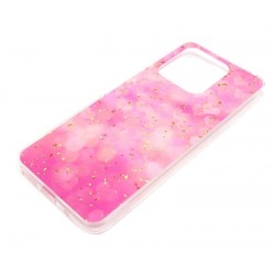 Etui Gold Glam na telefon Xiaomi Redmi 12C / 11A różowe