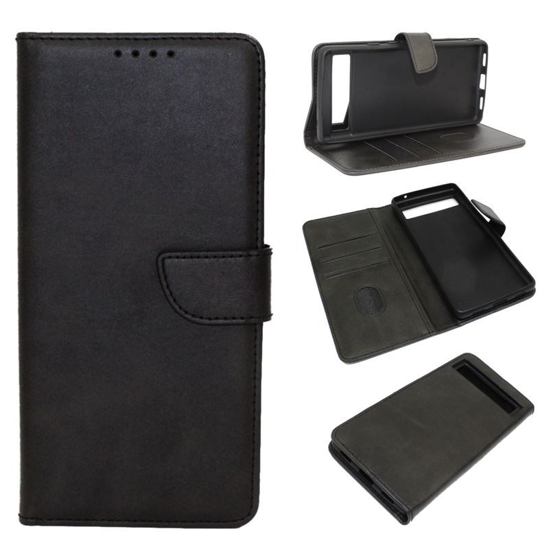 Etui Smart Leather na telefon Google Pixel 6A 5G czarne