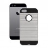 Etui pancerne MOTOMO na telefon Apple iPhone 5 A1428 / 5S A1453 / SE A1723 srebrne