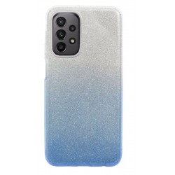 Etui Jelly Case SHINING HQ na telefon Samsung Galaxy A23 4G 5G srebrno-niebieskie