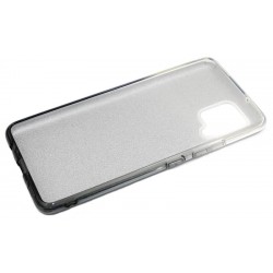 Etui Jelly Case SHINING HQ na telefon Samsung Galaxy A42 5G A426 srebrno-czarne