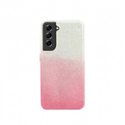 Etui Jelly Case SHINING HQ na telefon Samsung Galaxy S21 FE G990 srebrno-różowe