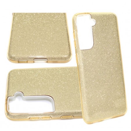 Etui Jelly Case SHINING HQ na telefon Samsung Galaxy S21+ 5G G996 złote