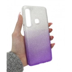 Etui Jelly Case SHINING HQ na telefon Samsung Galaxy A9 2018 A920 / A9s A9200 srebrno-fioletowe