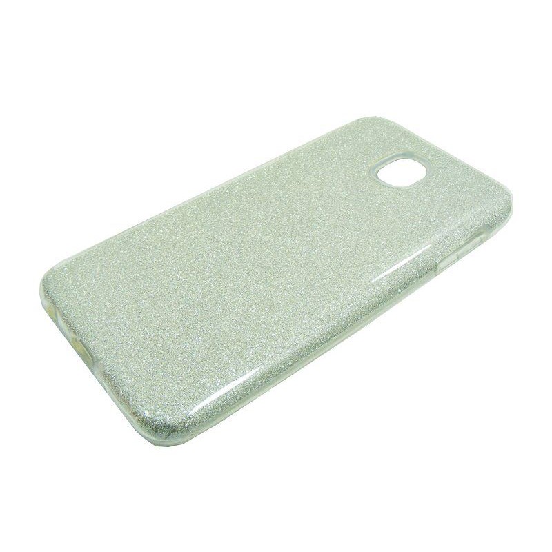 Etui Jelly Case SHINING HQ na telefon Samsung Galaxy J7 2018 J737 srebrne