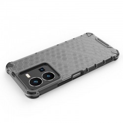 Etui pancerne Honeycomb na telefon Vivo Y35 / Y22 / Y22s 4G czarne