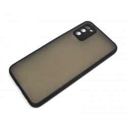 Etui Bumper Colored Buttons na telefon Samsung Galaxy A02s A025 czarne