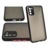 Etui Bumper Colored Buttons na telefon Samsung Galaxy A02s A025 granatowe