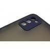 Etui Bumper Colored Buttons na telefon Samsung Galaxy A02s A025 granatowe