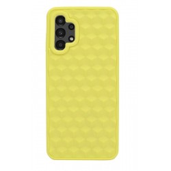 Etui 3D Cube na telefon Samsung Galaxy A13 4G A135 A137 żółte