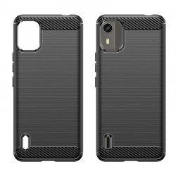 Etui Bumper Carbon Lux na telefon Nokia C12 TA-1535 czarne